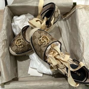 Brand New Gucci Pilar Wedges